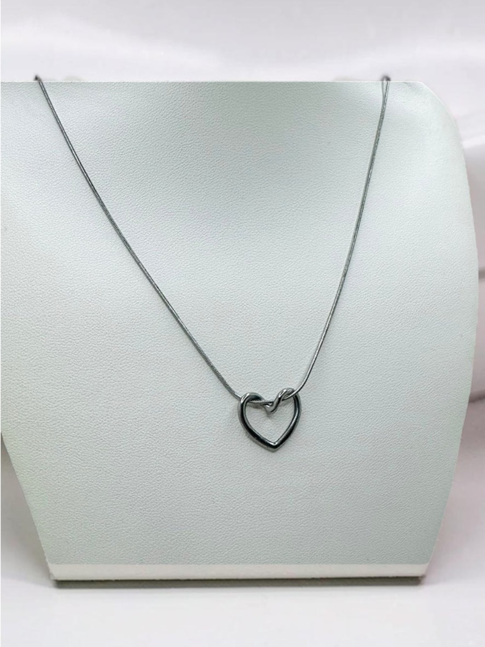 The Classic Heart Pendant in Silver - Picture 3 of 3